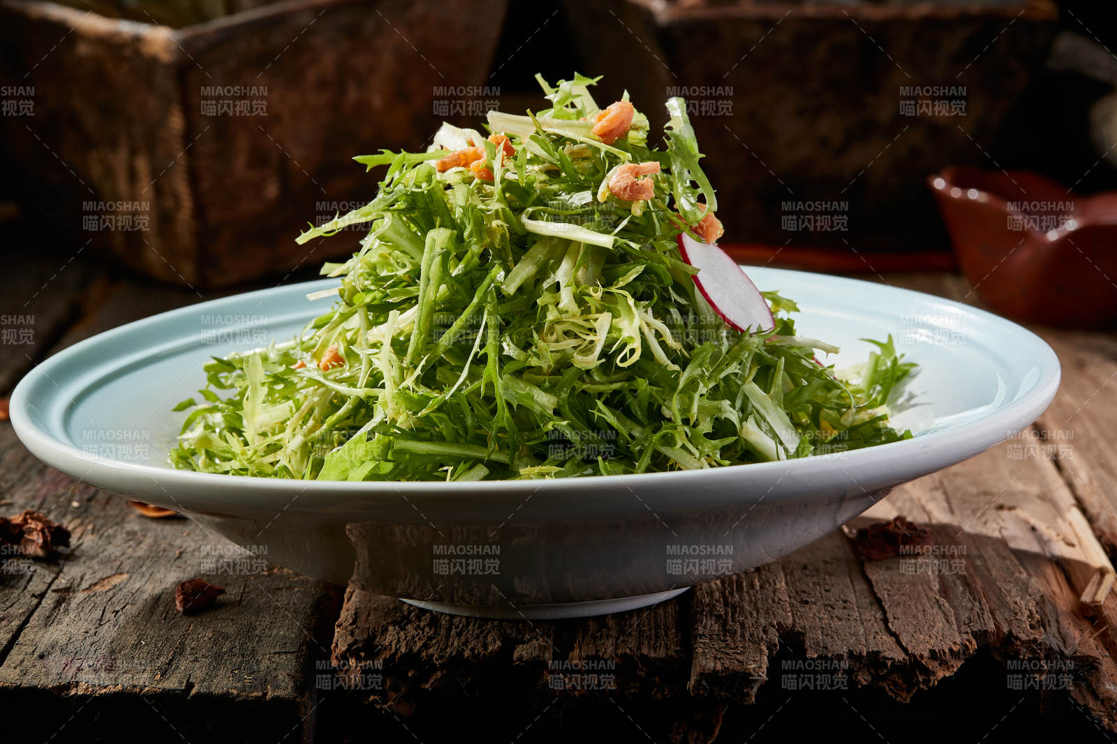 风味炝拌苦菊图片