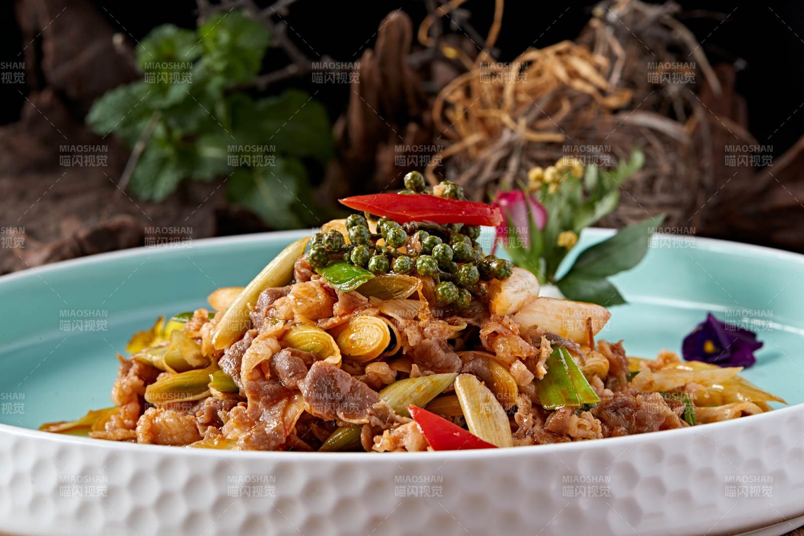 椒麻大葱爆羊肉图片