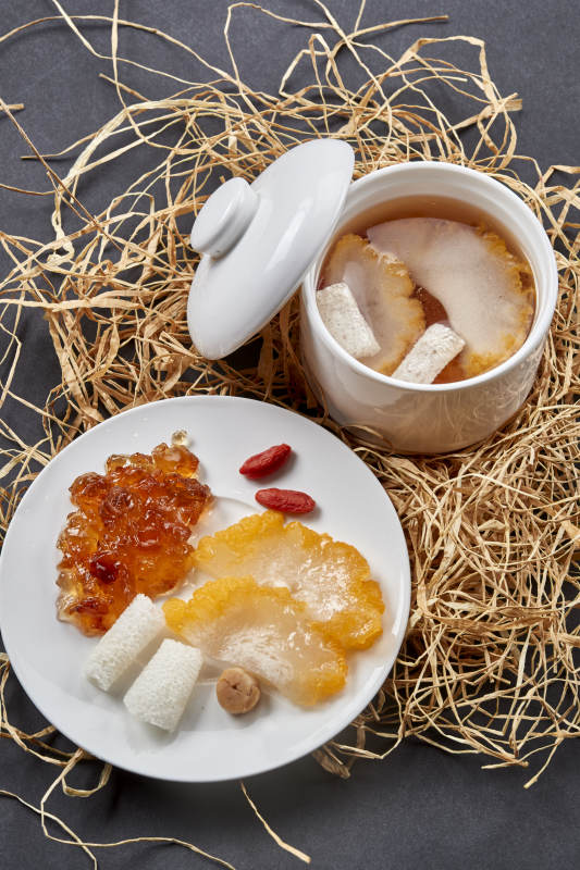 菊花菌桃花泪竹荪瑶柱枸养生杞汤图片