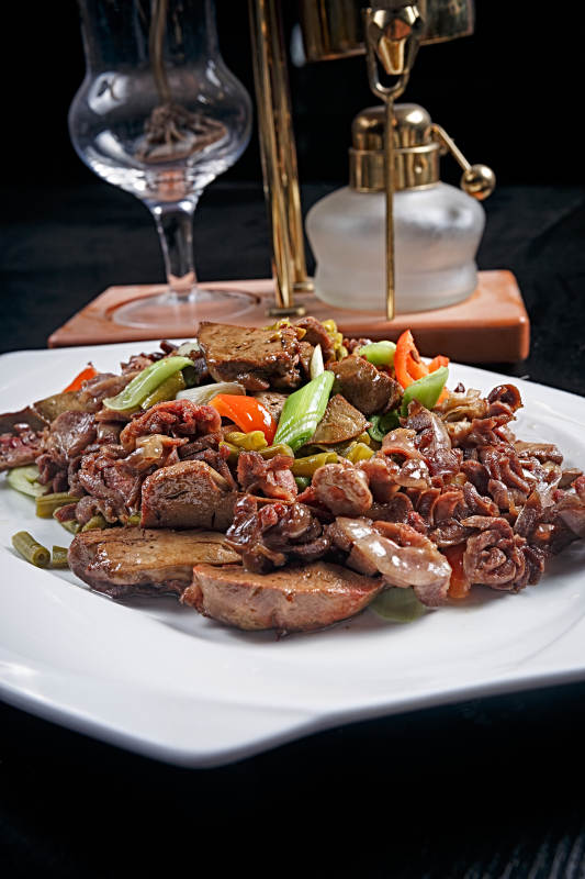 香辣火爆腰花图片