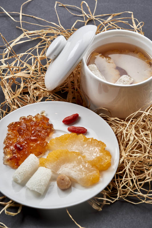 菊花菌桃花泪竹荪瑶柱枸养生杞汤图片