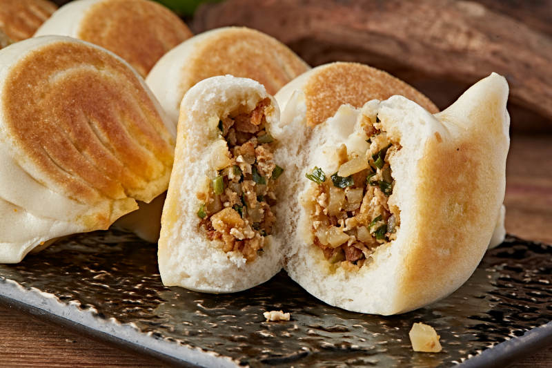 京味儿油煎馅盒子图片