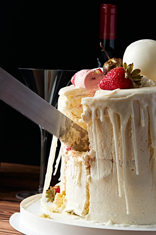 鲜果法式高级奶油慕斯生日婚礼蛋糕图片