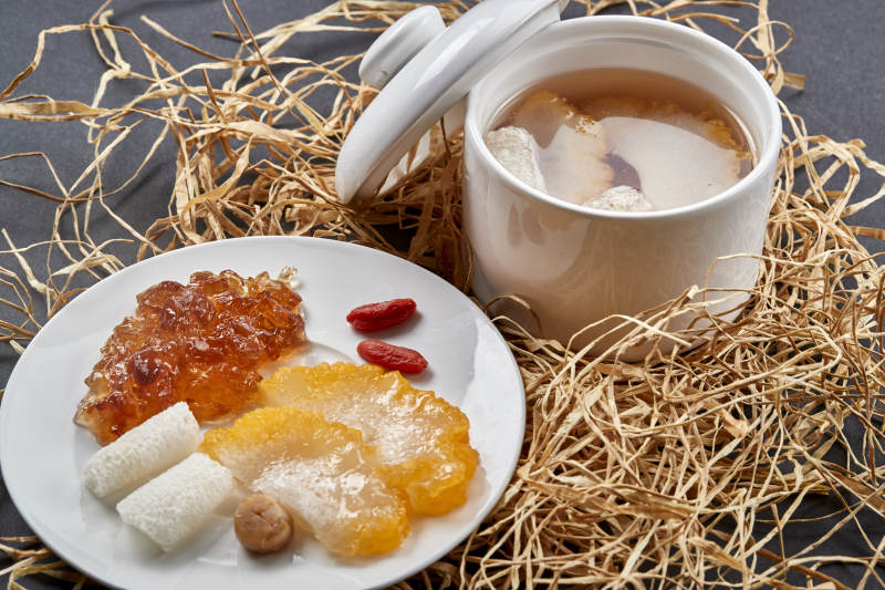 菊花菌桃花泪竹荪瑶柱枸养生杞汤图片