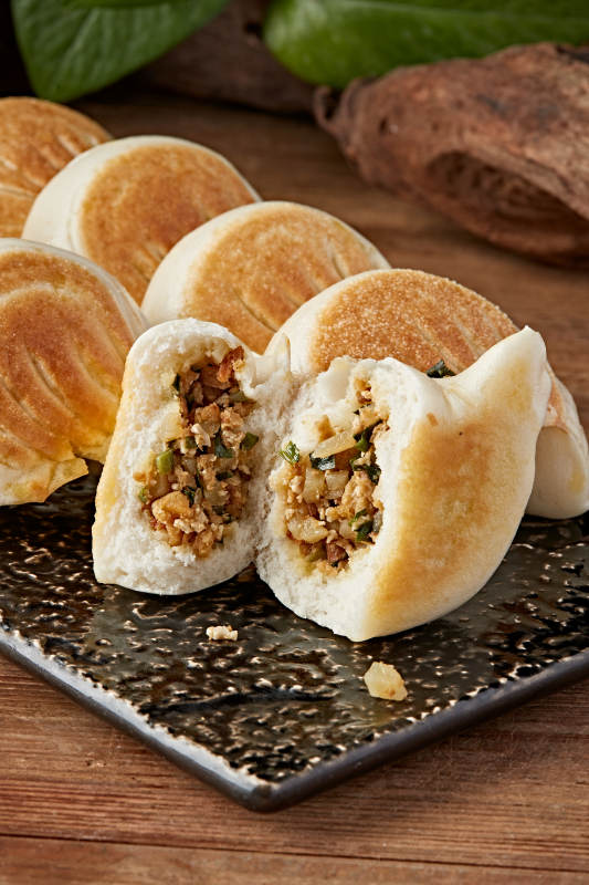 京味儿油煎馅盒子图片