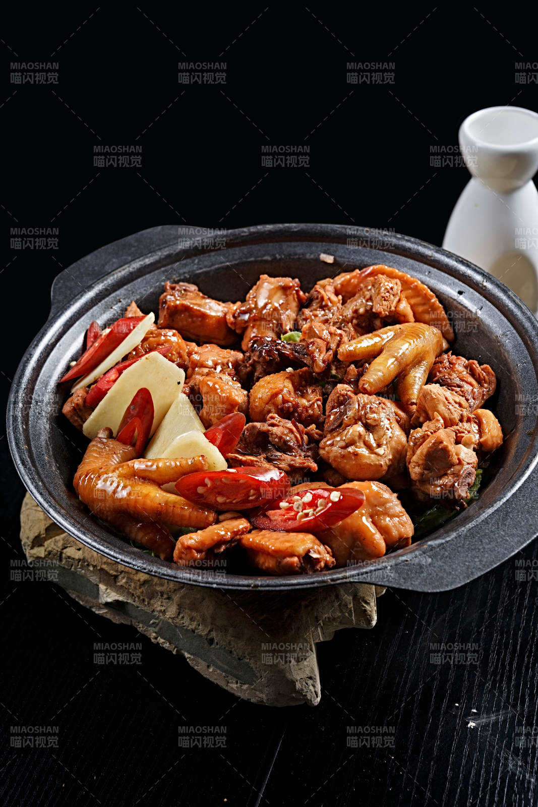 潮汕砂锅一品鸡图片