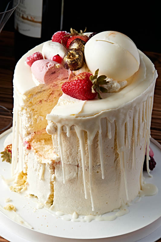 鲜果法式高级奶油慕斯生日婚礼蛋糕图片