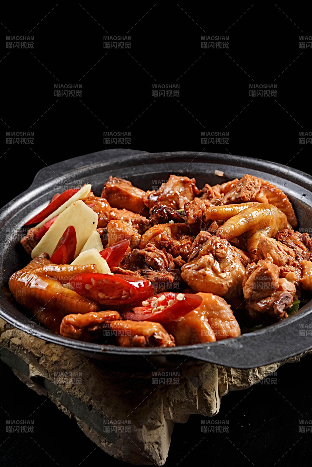 潮汕砂锅一品鸡图片