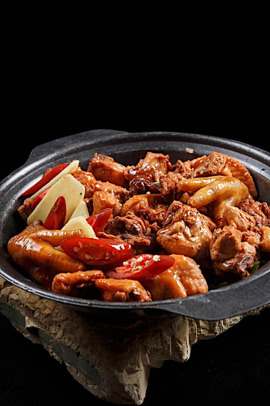 潮汕砂锅一品鸡图片