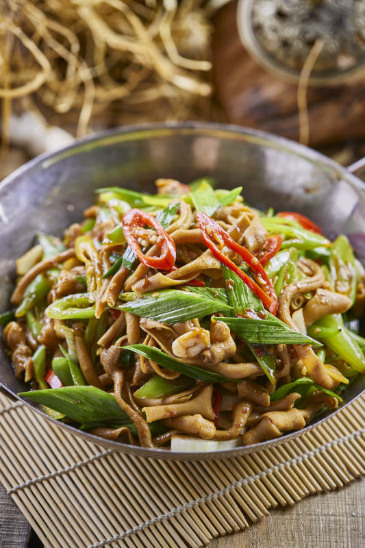 锅仔青蒜鸭肠图片