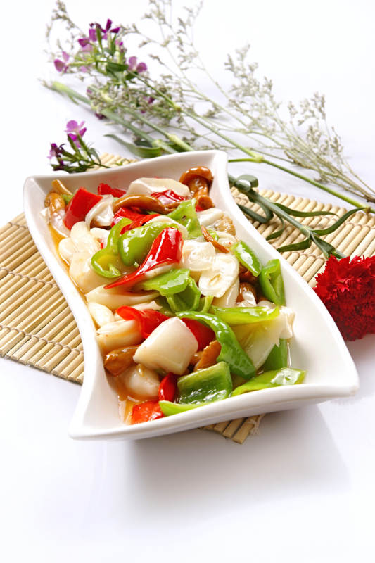 青红辣椒炒杂菌图片