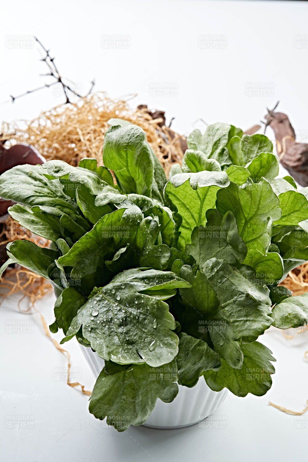 火锅食材鸡毛菜图片