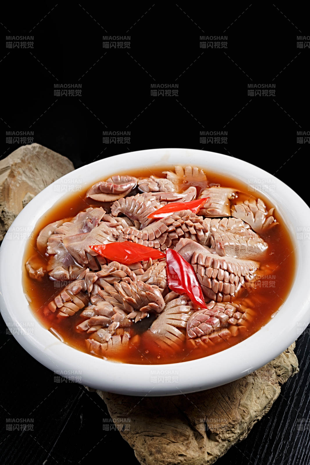 彩椒酸汤煨腰花图片