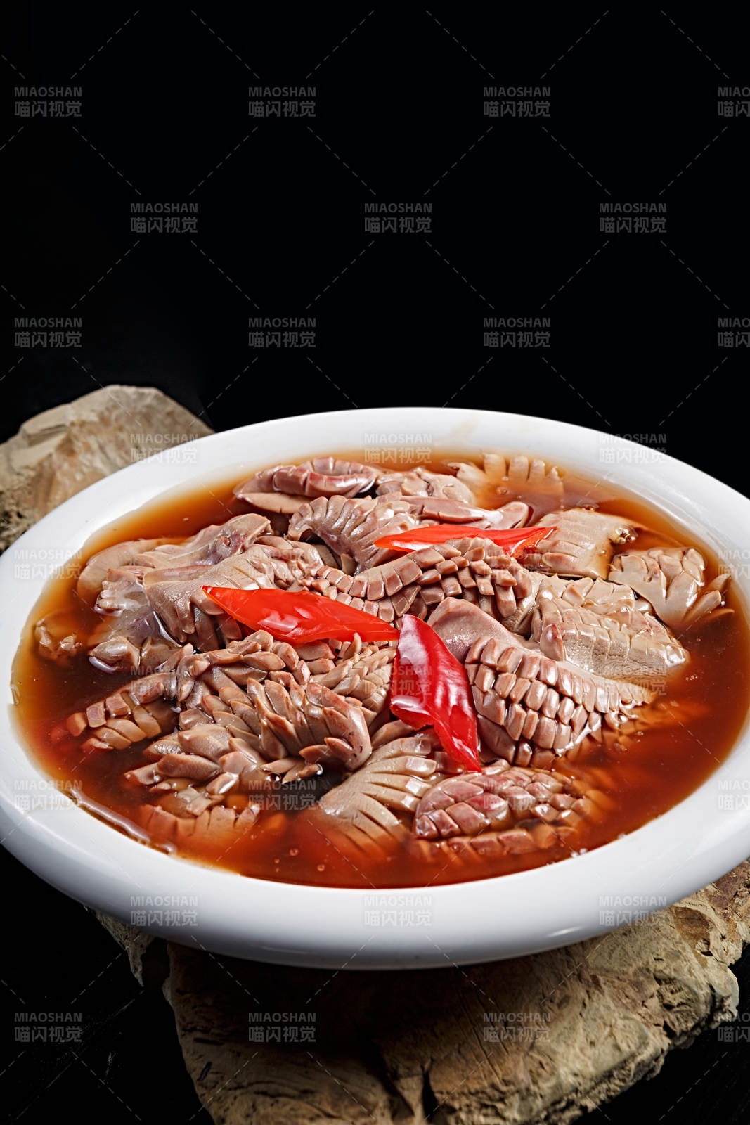 彩椒酸汤煨腰花图片