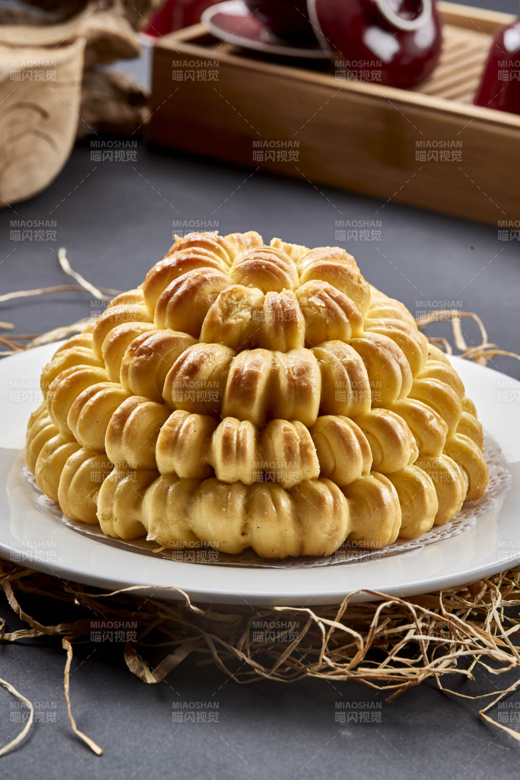 面点主食香烤大花馍花开富贵图片