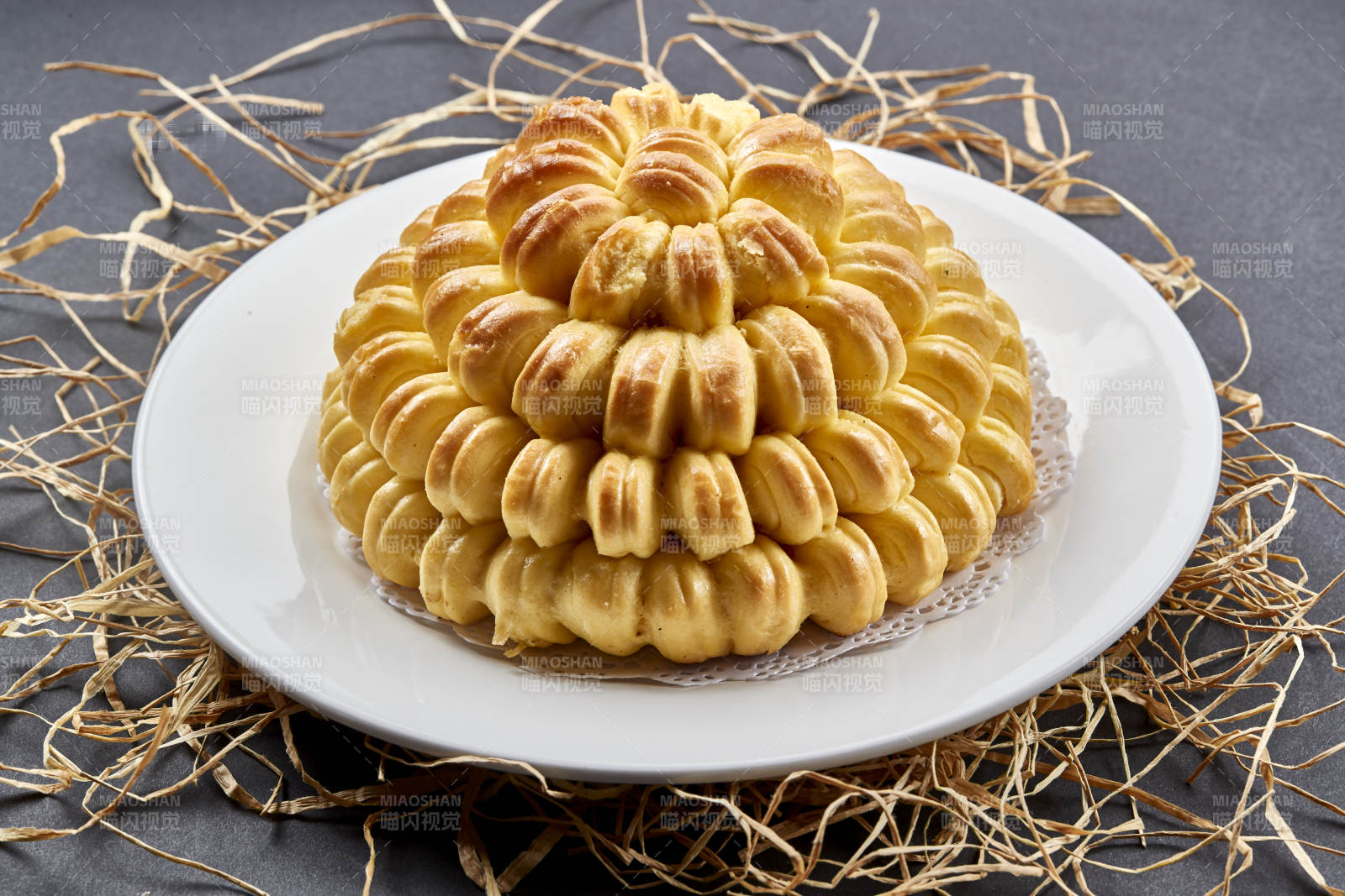 面点主食香烤大花馍花开富贵图片