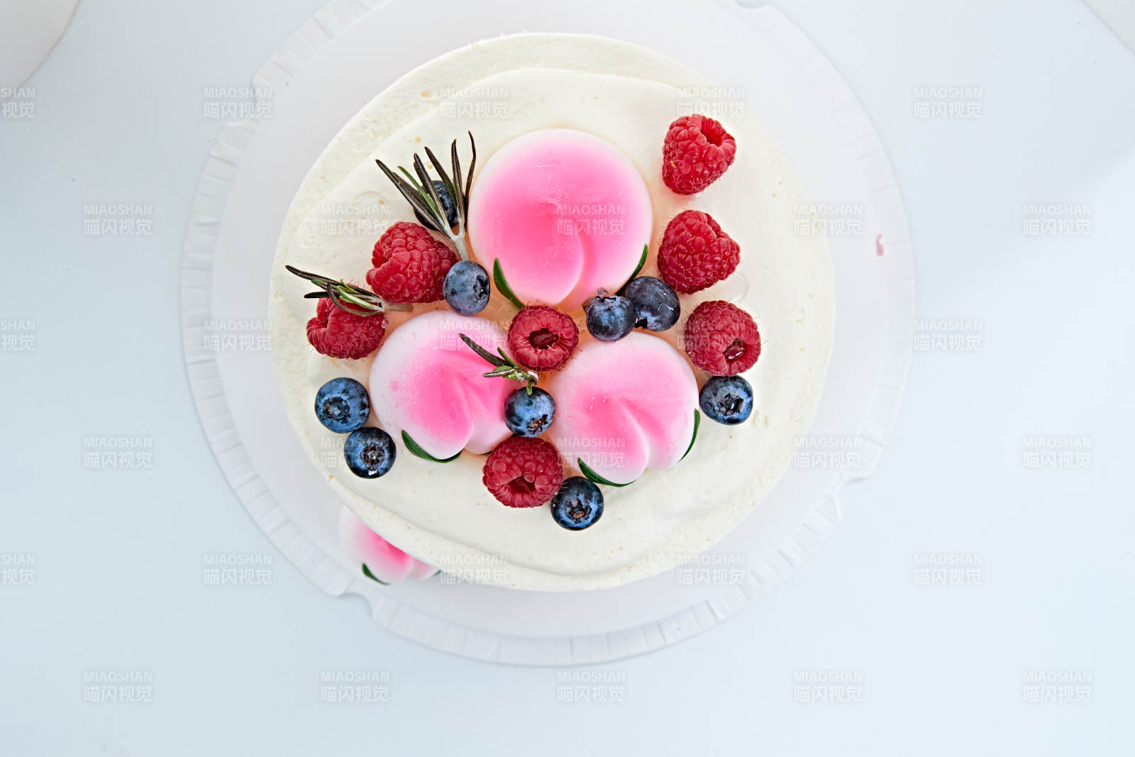 桃喜祝寿法芙娜白巧沁乳酪低糖低脂蛋糕图片