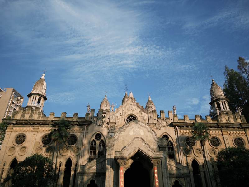 古堡式建筑风光图片