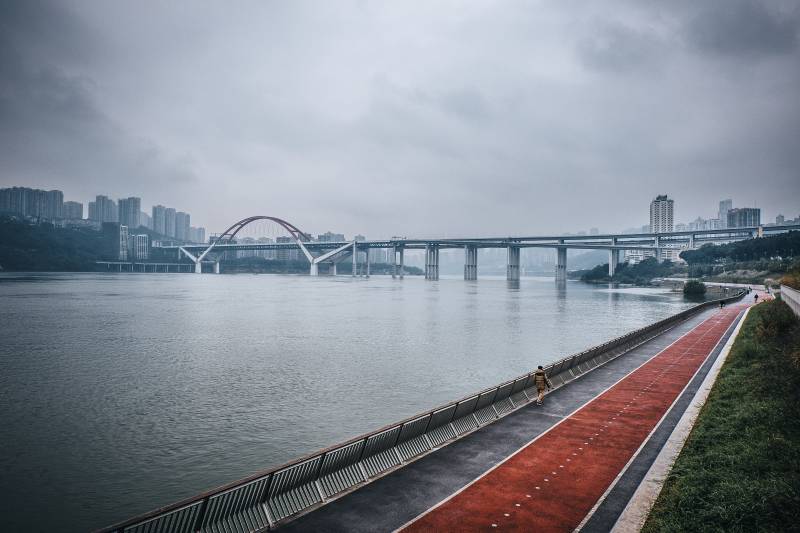 重庆珊瑚公园临江步道图片