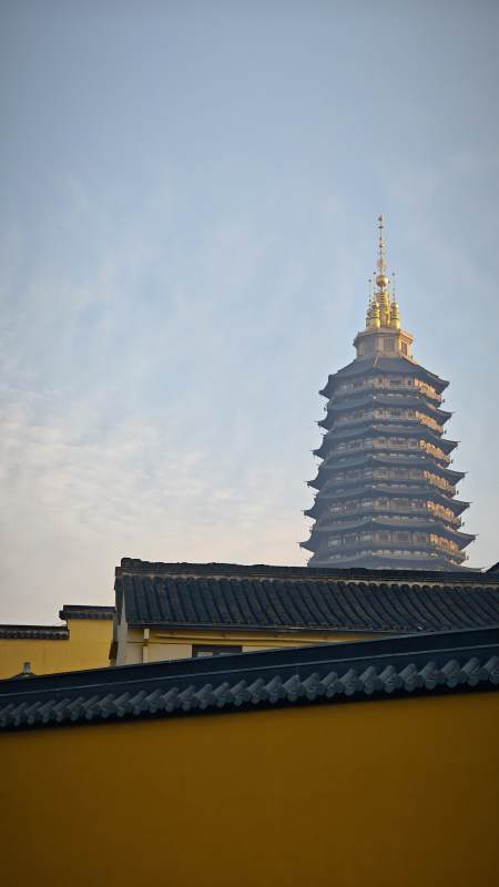 常州天宁禅寺，古塔映蓝天，（罗汉路1号）图片