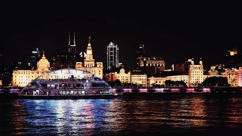 夜游黄浦江图片