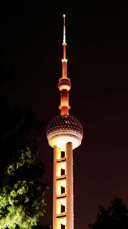 东方明珠夜景图片