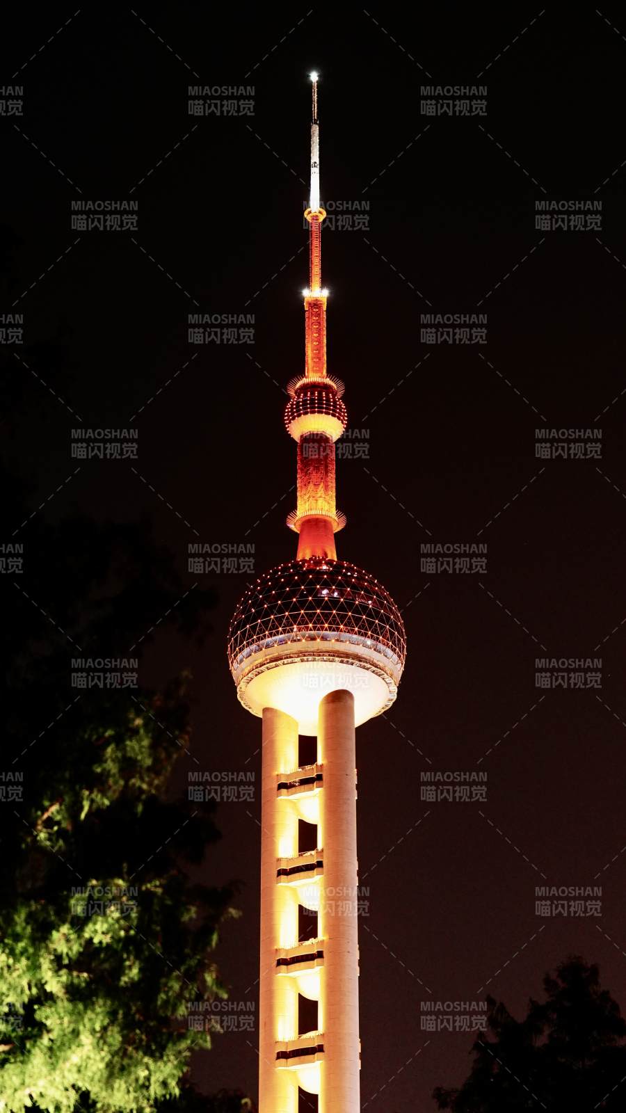 东方明珠夜景图片