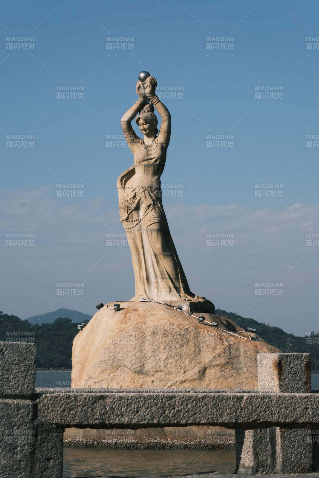 珠海渔女雕像图片