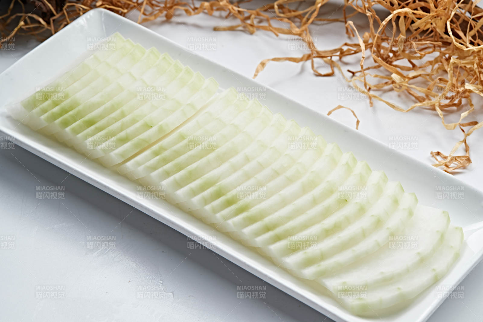 火锅食材鲜切冬瓜片图片