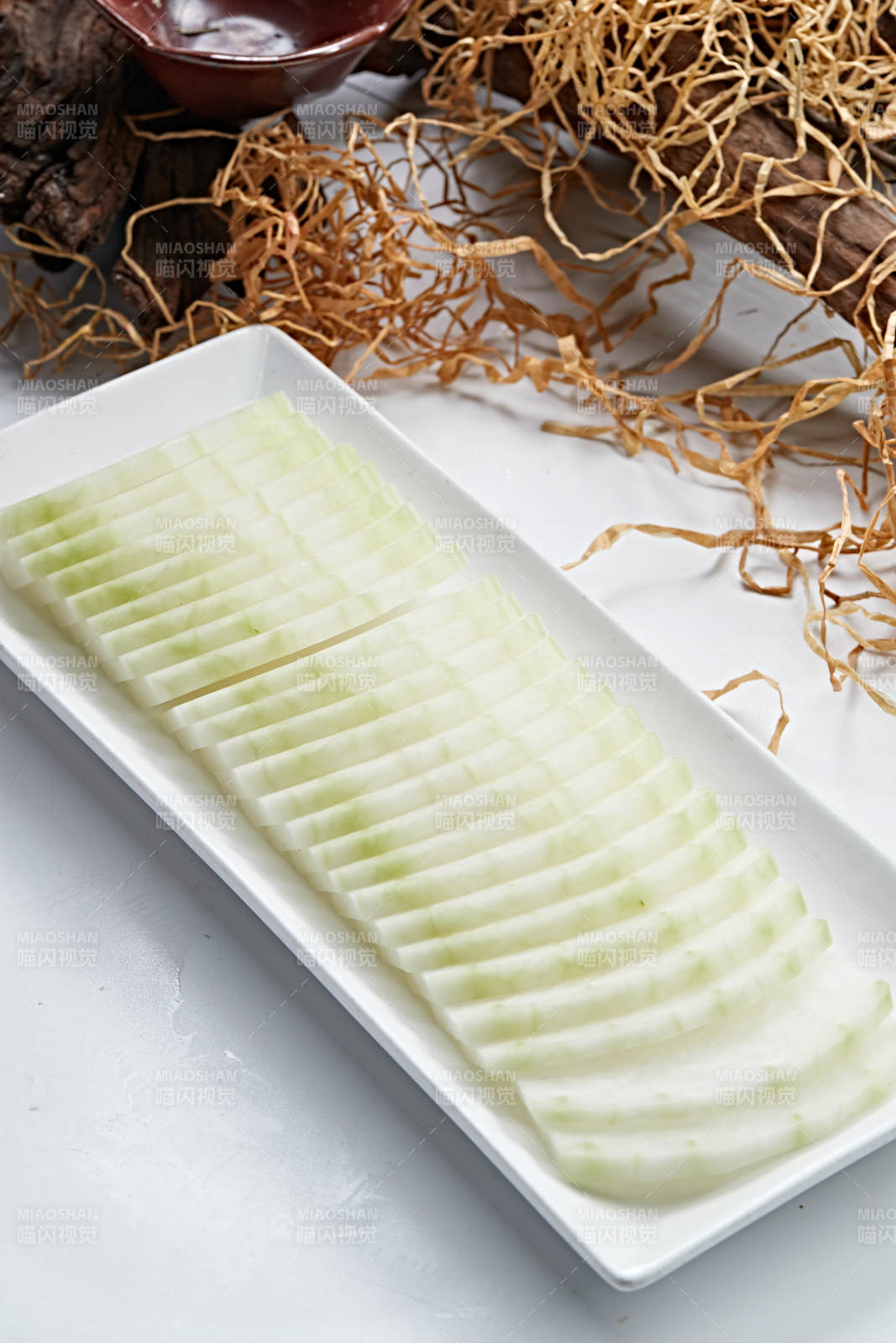 火锅食材鲜切冬瓜片图片