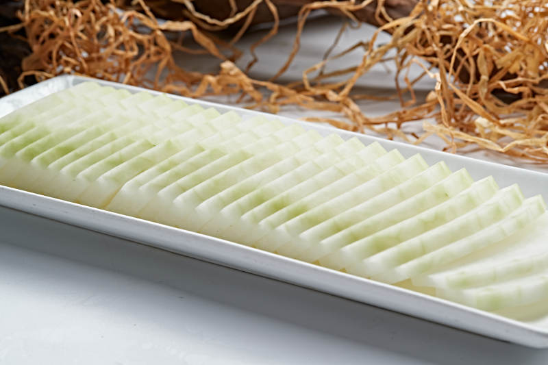 火锅食材鲜切冬瓜片图片