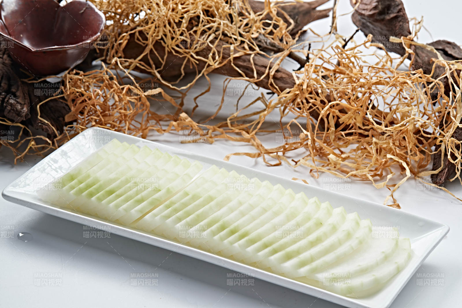 火锅食材鲜切冬瓜片图片