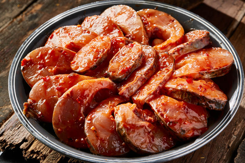 黄焖野生大鱼排图片