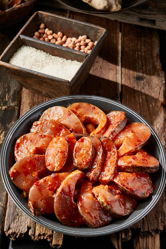 黄焖野生大鱼排图片