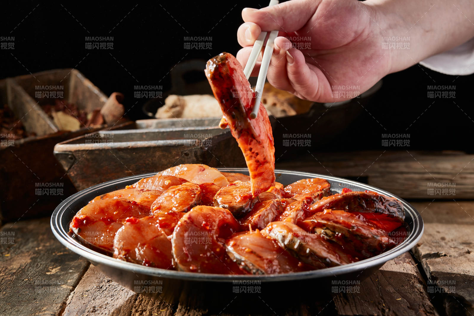 黄焖野生大鱼排图片