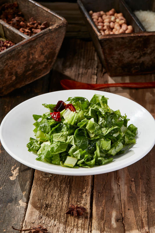 飘香炝拌小白菜图片