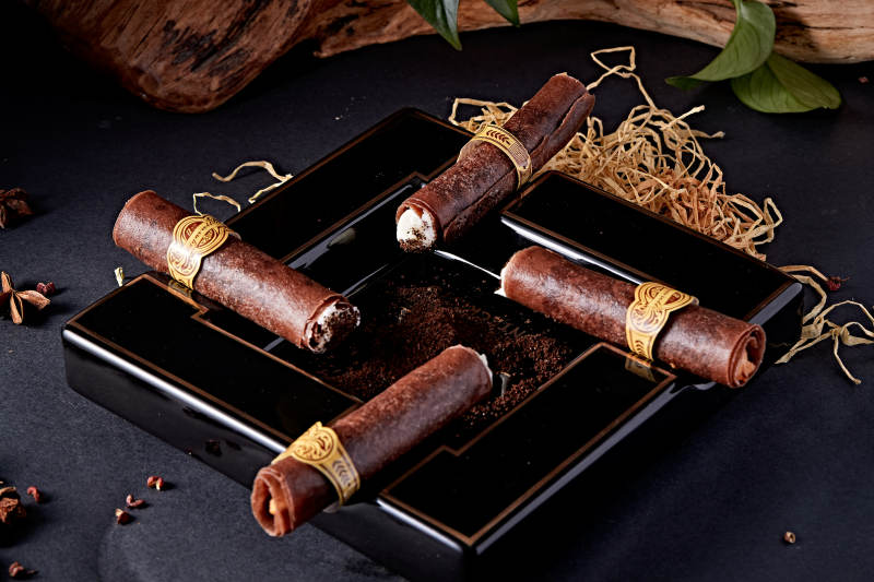 仿真虾肉春卷雪茄图片