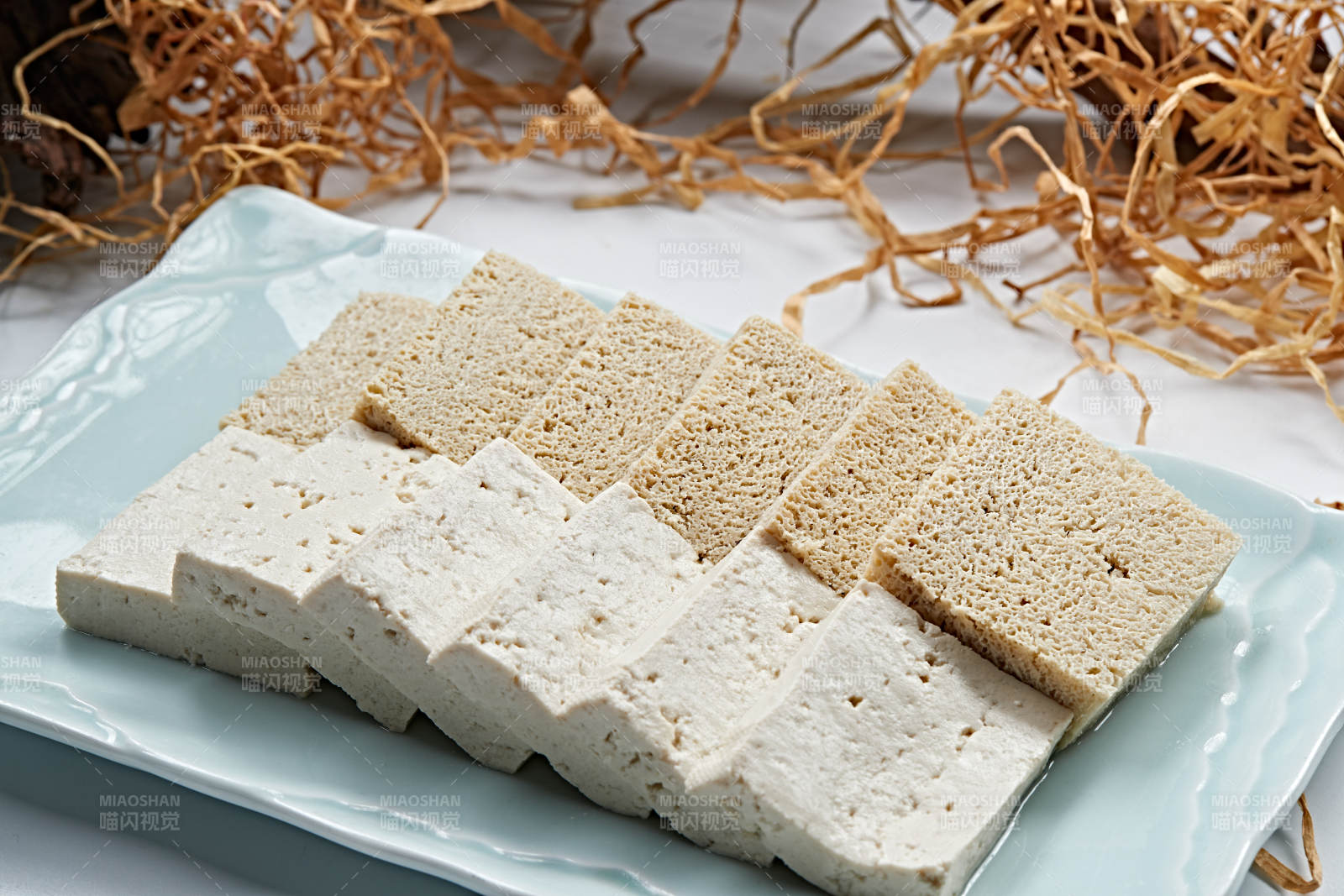 火锅食材嫩豆腐冻豆腐拼盘图片