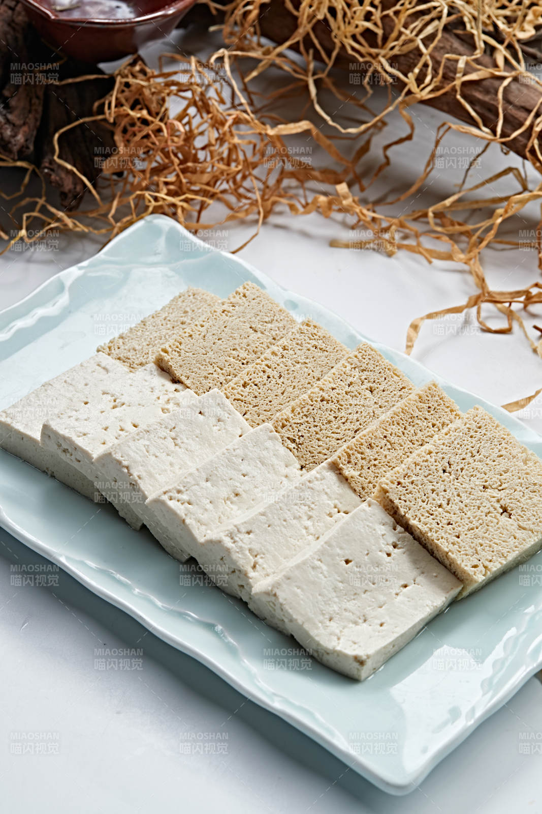 火锅食材嫩豆腐冻豆腐拼盘图片