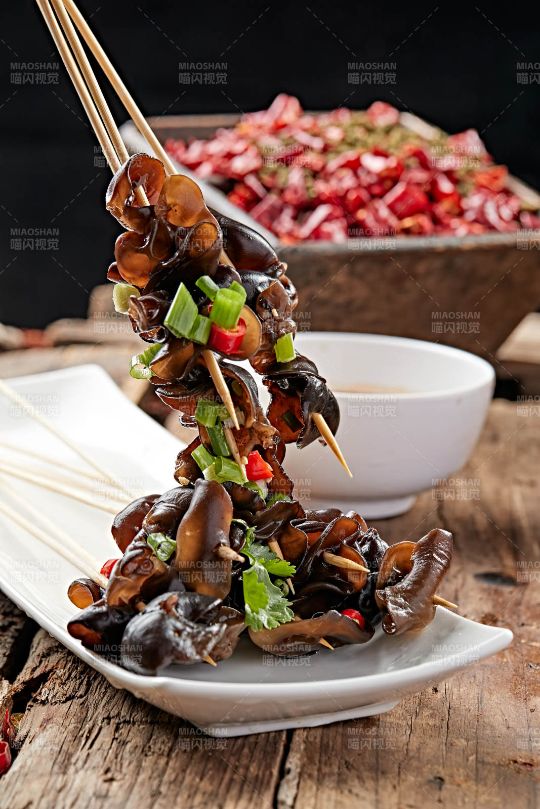 冷锅串串黑木耳图片