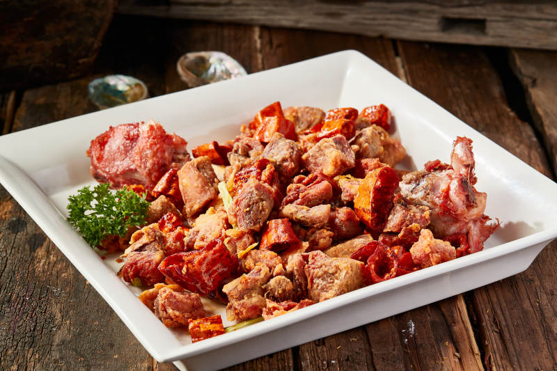 油炸香辣火鸡腿图片
