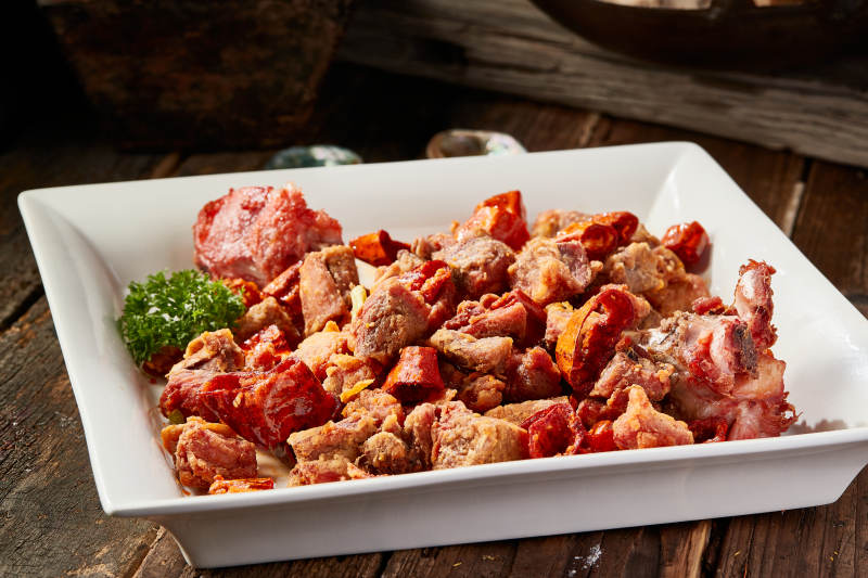 油炸香辣火鸡腿图片