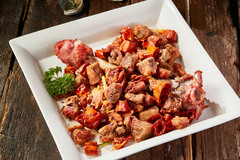 油炸香辣火鸡腿图片