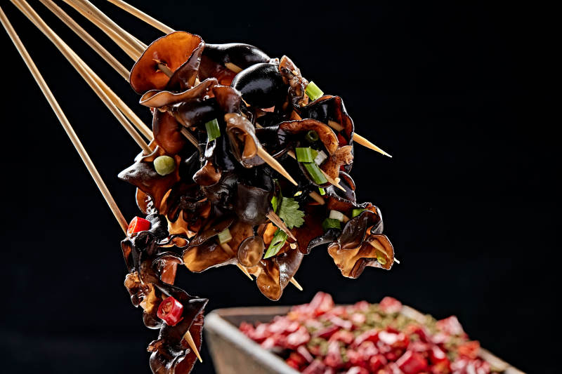 冷锅串串黑木耳图片