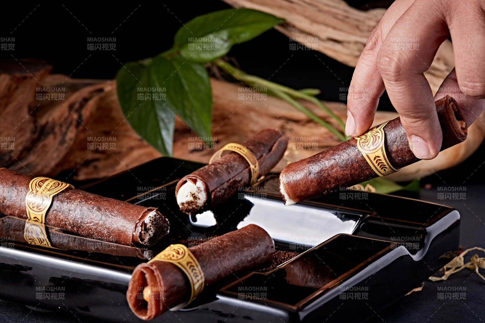 仿真虾肉春卷雪茄图片