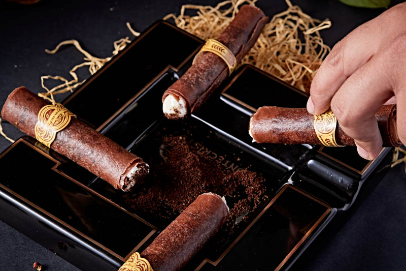 仿真虾肉春卷雪茄图片