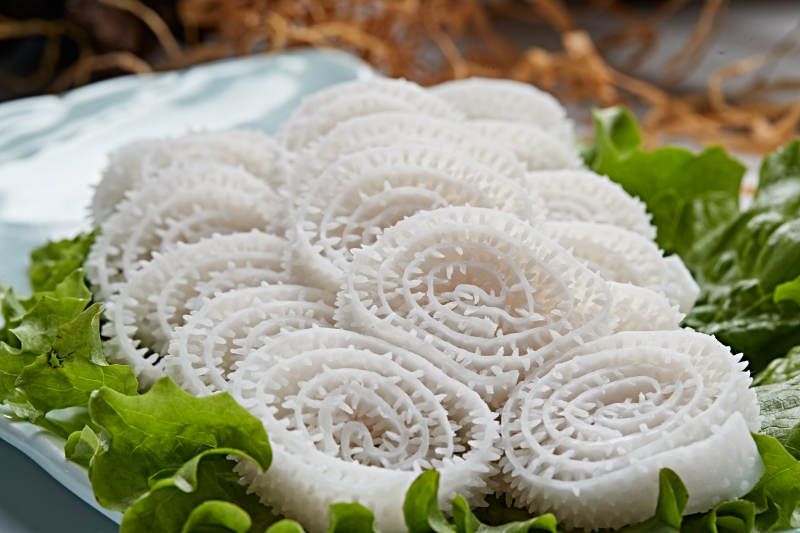 火锅食材魔芋素毛肚图片