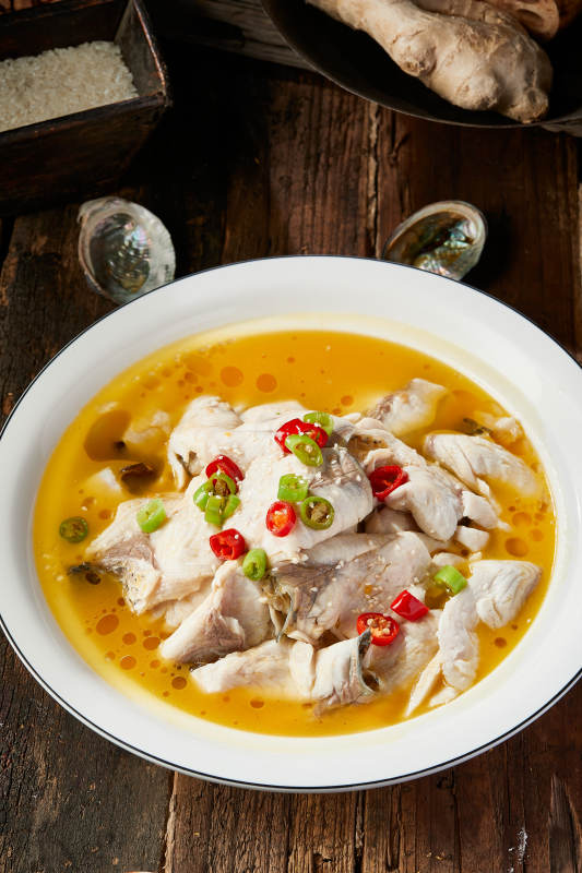 酸汤野生草鱼鱼片图片