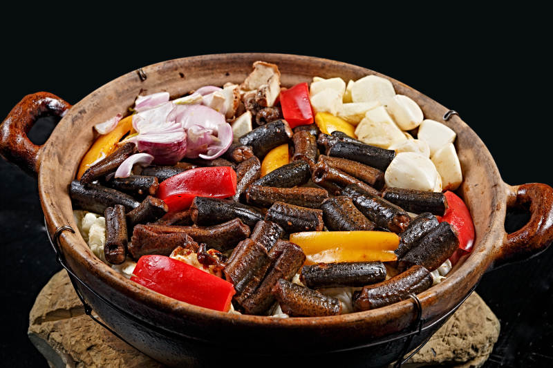 潮州生啫蒜香黄鳝煲图片