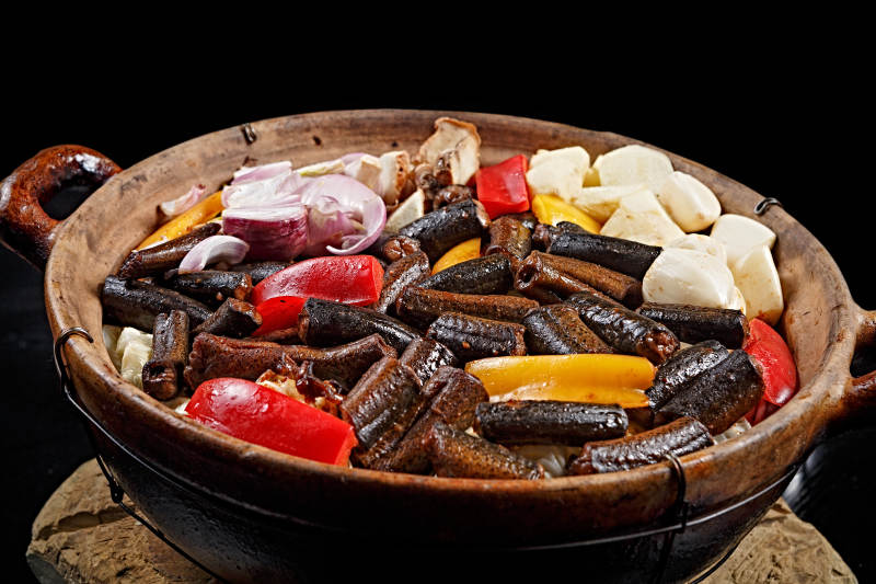 潮州生啫蒜香黄鳝煲图片